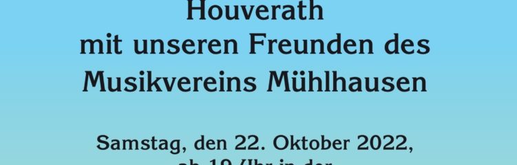 KONZERT des Trommler- und Pfeiferkorps Houverath mit Freunden des Musikvereins Mühlhausen